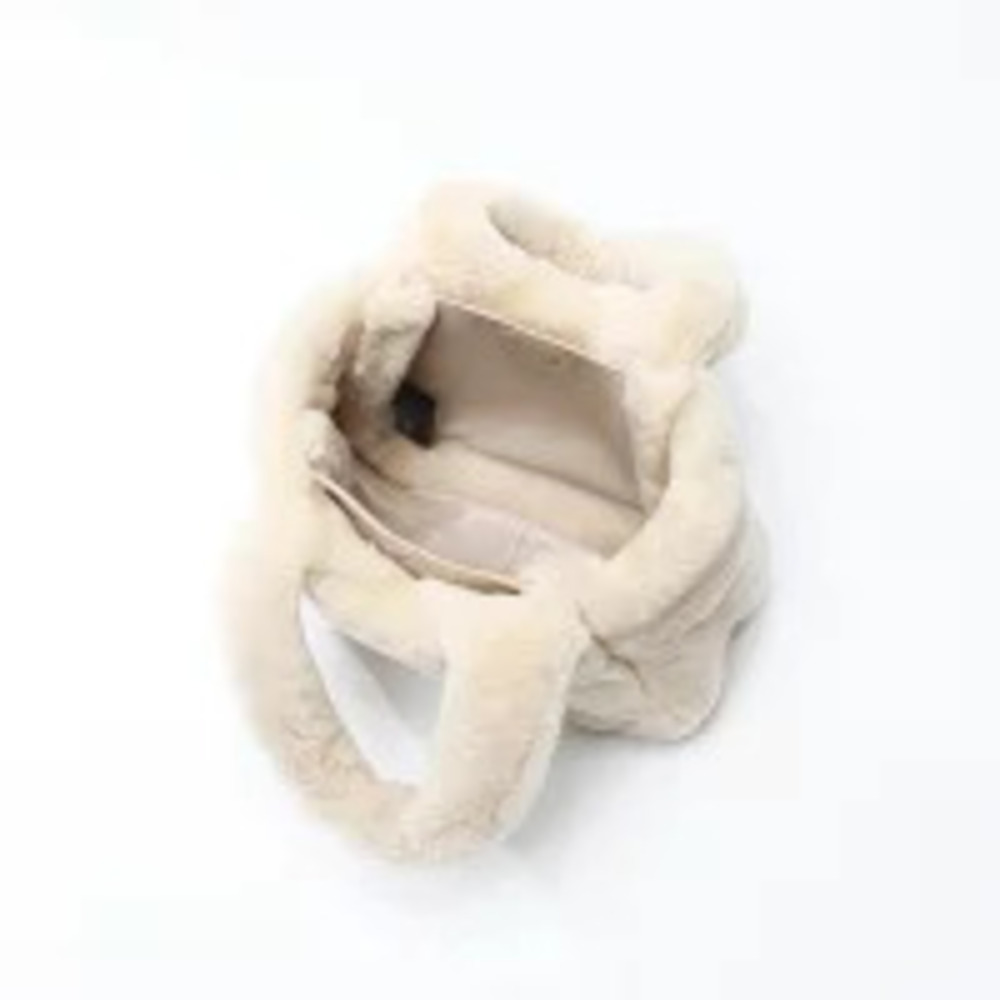Prada Sheep Fur Handbag Beige - Picture 13 of 13